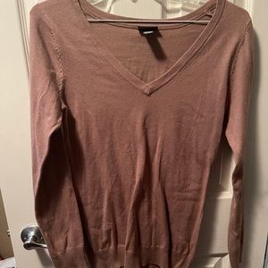 Brown v neck sweater